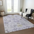 thumbnail image 1 of Addison Rugs Chantille Indoor/Outdoor Transitional Floral Lavender Washable Rectangle Rug, 5' x 7'6", 1 of 6