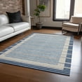 thumbnail image 1 of Addison Rugs Chantille Indoor/Outdoor Transitional Stripes Navy Washable Rectangle Rug, 5' x 7'6", 1 of 6