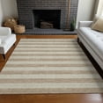 thumbnail image 1 of Addison Rugs Chantille Indoor/Outdoor Transitional Stripes Beige Washable Rectangle Rug, 3' x 5', 1 of 6