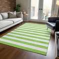 thumbnail image 1 of Addison Rugs Chantille Indoor/Outdoor Transitional Stripes Lime Washable Rectangle Rug, 10' x 14', 1 of 6