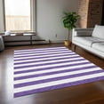 thumbnail image 1 of Addison Rugs Chantille Indoor/Outdoor Transitional Stripes Purple Washable Rectangle Rug, 9' x 12', 1 of 6