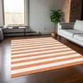 thumbnail image 1 of Addison Rugs Chantille Indoor/Outdoor Transitional Stripes Salmon Washable Rectangle Rug, 10' x 14', 1 of 6