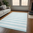 thumbnail image 1 of Addison Rugs Chantille Indoor/Outdoor Transitional Stripes Sky Washable Rectangle Rug, 8' x 10', 1 of 6