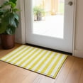 thumbnail image 1 of Addison Rugs Chantille Indoor/Outdoor Transitional Stripes Yellow Washable Rectangle Rug, 1'8" x 2'6", 1 of 6
