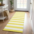 thumbnail image 1 of Addison Rugs Chantille Indoor/Outdoor Transitional Stripes Yellow Washable Runner Rug, 2'3" x 7'6", 1 of 6