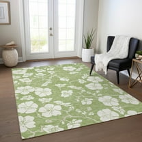 Addison Rugs Chantille Indoor/Outdoor Transitional Floral Aloe Washable Rectangle Rug, 10' x 14'