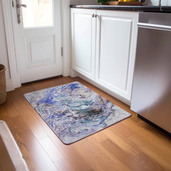 Addison Rugs Chantille Indoor/Outdoor Transitional Abstract Beige Washable Rectangle Rug, 1'8" x 2'6"
