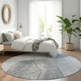 thumbnail image 1 of Addison Rugs Chantille Indoor/Outdoor Transitional Abstract Blue Washable Round Rug, 8' x 8', 1 of 6
