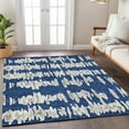 thumbnail image 1 of Addison Rugs Chantille Indoor/Outdoor Transitional Stripes Navy Washable Rectangle Rug, 9' x 12', 1 of 6