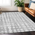 thumbnail image 1 of Addison Rugs Chantille Indoor/Outdoor Transitional Circles Gray Washable Rectangle Rug, 3' x 5', 1 of 6