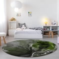 thumbnail image 1 of Addison Rugs Chantille Indoor/Outdoor Contemporary Watercolors Green Washable Round Rug, 8' x 8', 1 of 6