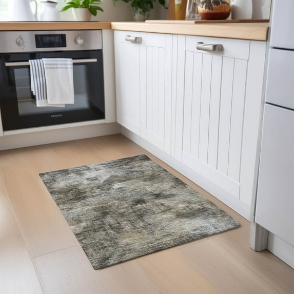 Addison Rugs Chantille Indoor/Outdoor Transitional Modern Beige Washable Rectangle Rug, 1'8" x 2'6"