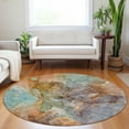 thumbnail image 1 of Addison Rugs Chantille Indoor/Outdoor Transitional Modern Coral Washable Round Rug, 8' x 8', 1 of 6
