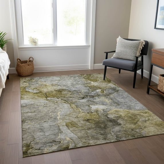 Addison Rugs Chantille Indoor/Outdoor Transitional Modern Taupe Washable Rectangle Rug, 8' x 10'