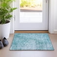 thumbnail image 1 of Addison Rugs Chantille Indoor/Outdoor Transitional Modern Aqua Washable Rectangle Rug, 1'8" x 2'6", 1 of 6