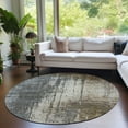 thumbnail image 1 of Addison Rugs Chantille Indoor/Outdoor Transitional Modern Beige Washable Round Rug, 8' x 8', 1 of 6