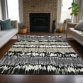 thumbnail image 1 of Addison Rugs Chantille Indoor/Outdoor Transitional Stripes Black Washable Rectangle Rug, 5' x 7'6", 1 of 6