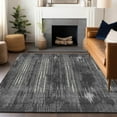 thumbnail image 1 of Addison Rugs Chantille Indoor/Outdoor Transitional Stripes Charcoal Washable Rectangle Rug, 2'6" x 3'10", 1 of 6