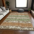 thumbnail image 1 of Addison Rugs Chantille Indoor/Outdoor Transitional Stripes Chocolate Washable Rectangle Rug, 10' x 14', 1 of 6