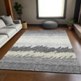 thumbnail image 1 of Addison Rugs Chantille Indoor/Outdoor Transitional Stripes Gray Washable Rectangle Rug, 2'6" x 3'10", 1 of 6
