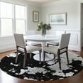 thumbnail image 1 of Addison Rugs Chantille Indoor/Outdoor Transitional Modern Black Washable Round Rug, 8' x 8', 1 of 6