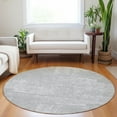thumbnail image 1 of Addison Rugs Chantille Indoor/Outdoor Transitional Modern Silver Washable Round Rug, 8' x 8', 1 of 6