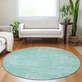 thumbnail image 1 of Addison Rugs Chantille Indoor/Outdoor Transitional Modern Turquoise Washable Round Rug, 8' x 8', 1 of 6