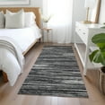 thumbnail image 1 of Addison Rugs Chantille Indoor/Outdoor Transitional Stripes Black Washable Runner Rug, 2'3" x 7'6", 1 of 6