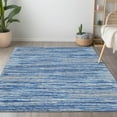 thumbnail image 1 of Addison Rugs Chantille Indoor/Outdoor Transitional Stripes Blue Washable Rectangle Rug, 3' x 5', 1 of 6