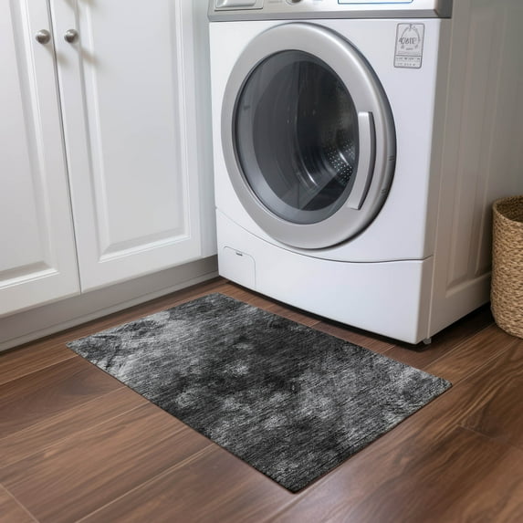 Addison Rugs Chantille Indoor/Outdoor Transitional Modern Gray Washable Rectangle Rug, 1'8" x 2'6"