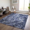 thumbnail image 1 of Addison Rugs Chantille Indoor/Outdoor Transitional Abstract Navy Washable Rectangle Rug, 10' x 14', 1 of 6