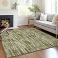 thumbnail image 1 of Addison Rugs Chantille Indoor/Outdoor Transitional Lines Olive Washable Rectangle Rug, 5' x 7'6", 1 of 6