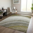 thumbnail image 1 of Addison Rugs Chantille Indoor/Outdoor Transitional Waves Taupe Washable Rectangle Rug, 9' x 12', 1 of 5