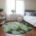 thumbnail image 1 of Addison Rugs Chantille Indoor/Outdoor Transitional Circles Green Washable Round Rug, 8' x 8', 1 of 6