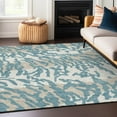thumbnail image 1 of Addison Rugs Chantille Indoor/Outdoor Transitional Animal Print Teal Washable Rectangle Rug, 10' x 14', 1 of 6