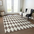 thumbnail image 1 of Addison Rugs Chantille Indoor/Outdoor Transitional Diamonds Brown Washable Rectangle Rug, 3' x 5', 1 of 6