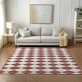 thumbnail image 1 of Addison Rugs Chantille Indoor/Outdoor Transitional Diamonds Burgundy Washable Rectangle Rug, 3' x 5', 1 of 6