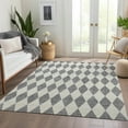 thumbnail image 1 of Addison Rugs Chantille Indoor/Outdoor Transitional Diamonds Gray Washable Rectangle Rug, 9' x 12', 1 of 6