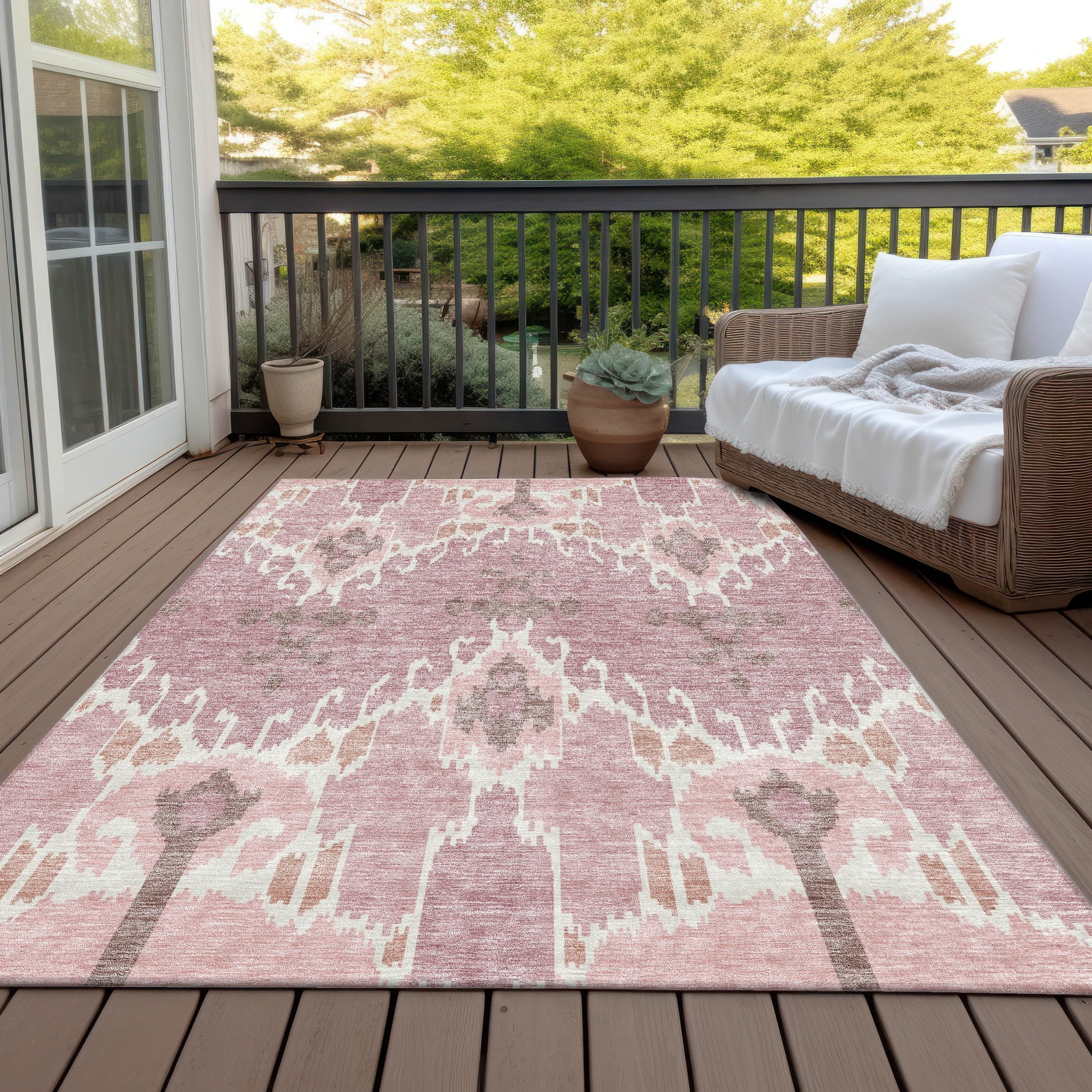 Addison Rugs Machine Washable Indoor/ Outdoor Chantille Boho Global Rug ...