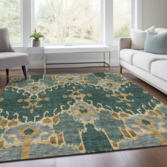 Addison Rugs Chantille Indoor/Outdoor Transitional Ikat Cactus Washable Rectangle Rug, 2'6" x 3'10"