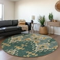thumbnail image 1 of Addison Rugs Chantille Indoor/Outdoor Transitional Ikat Cactus Washable Round Rug, 8' x 8', 1 of 6