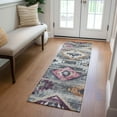 thumbnail image 1 of Addison Rugs Chantille Indoor/Outdoor Transitional Southwest Gray Washable Runner Rug, 2'3" x 7'6", 1 of 6