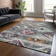 thumbnail image 1 of Addison Rugs Chantille Indoor/Outdoor Transitional Southwest Gray Washable Rectangle Rug, 5' x 7'6", 1 of 6