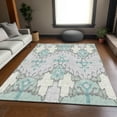 thumbnail image 1 of Addison Rugs Chantille Indoor/Outdoor Transitional Ikat Mint Washable Rectangle Rug, 8' x 10', 1 of 6