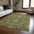 thumbnail image 1 of Addison Rugs Chantille Indoor/Outdoor Transitional Circles Olive Washable Rectangle Rug, 8' x 10', 1 of 6