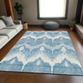 thumbnail image 1 of Addison Rugs Chantille Indoor/Outdoor Transitional Ikat Denim Washable Rectangle Rug, 8' x 10', 1 of 6