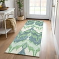 thumbnail image 1 of Addison Rugs Chantille Indoor/Outdoor Transitional Ikat Green Washable Runner Rug, 2'3" x 7'6", 1 of 6