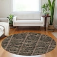 thumbnail image 1 of Addison Rugs Chantille Indoor/Outdoor Transitional Medallions Paprika Washable Round Rug, 8' x 8', 1 of 6