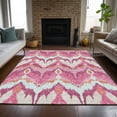 thumbnail image 1 of Addison Rugs Chantille Indoor/Outdoor Transitional Ikat Pink Washable Rectangle Rug, 9' x 12', 1 of 6