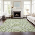 thumbnail image 1 of Addison Rugs Chantille Indoor/Outdoor Transitional Circles Green Washable Rectangle Rug, 10' x 14', 1 of 6
